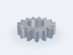Model 3D: Koło zębate – Stal C45 – m8, z15, Ø zewn. 136,0 (Ø podz. 120,0) × 34 mm, otwór Ø68 (ZMN-0P7E-NQME)