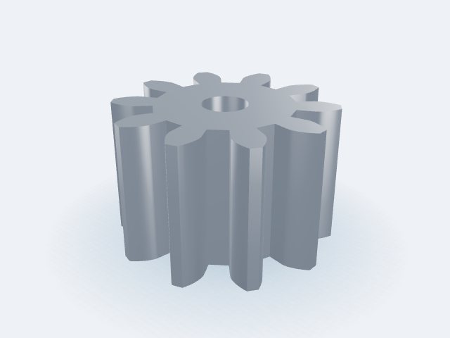 Model 3D: Koło zębate – Stal 16HG (16MnCr5) do nawęglania – m4, z10, Ø zewn. 48,0 (Ø podz. 40,0) × 30 mm, otwór Ø10 (ZMN-82KW-NENG)