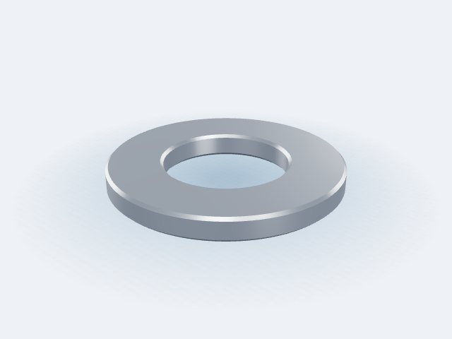 Model 3D: Podkładka – Stal S355J2 – Ø40 / Ø21 × 4 mm (ZMN-AZXW-TZQW)