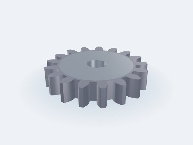 Model 3D: Koło zębate – Stal 40HM+QT (ulepszona) – m14, z17, Ø zewn. 266,0 (Ø podz. 238,0) × 50 mm, otwór Ø50 (ZMN-CO78-E5O0)