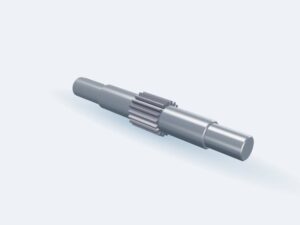 Model 3D: Wałek zębaty m2 z18 L240 – 40HM+QT (ZMN-M7B9-LXKX)