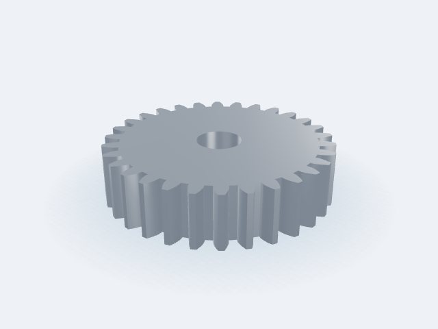 Model 3D: Koło zębate – Stal C45 – m8, z30, Ø zewn. 256,0 (Ø podz. 240,0) × 60 mm, otwór Ø50 (ZMN-NAL8-JLTC)