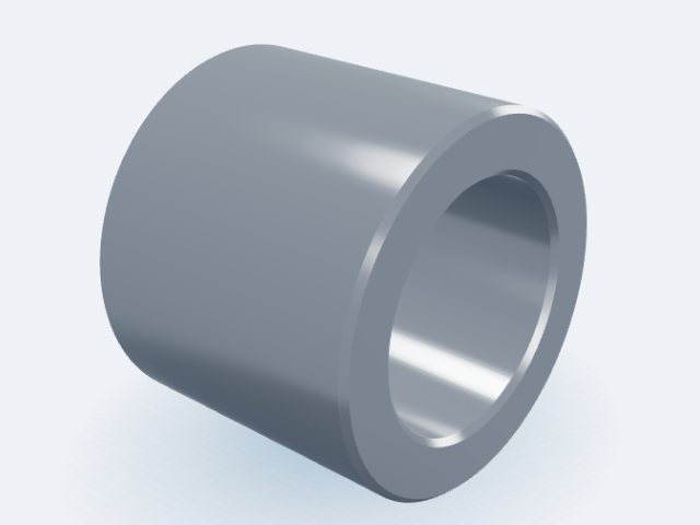 Model 3D: Tuleja – Stal C45 – Ø60 / Ø40 × 50 mm (ZMN-RU7D-GPCL)